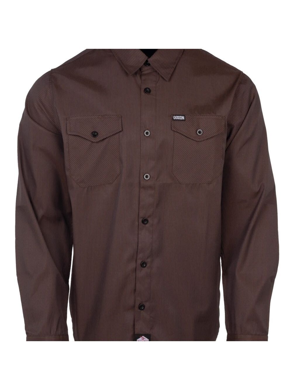 Dixxon Workforce Long Sleeve Work Shirt Brown Black 2XL